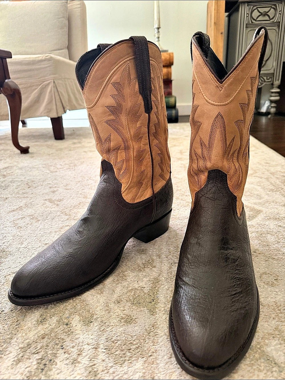 Tecovas The Wyatt Western Cowboy Boots Brown & Black